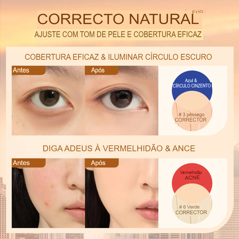 Corretivo Focallure 2 Em 1 - Anti Manchas E Rejuvenescedora